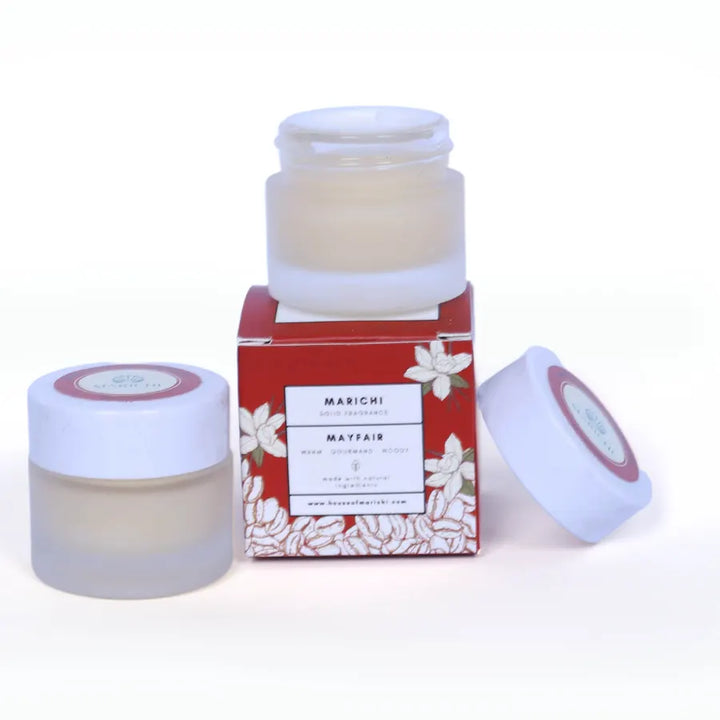 Mayfair jar with its box