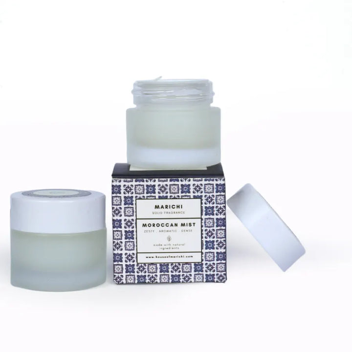 Moroccan Mist jar with its box